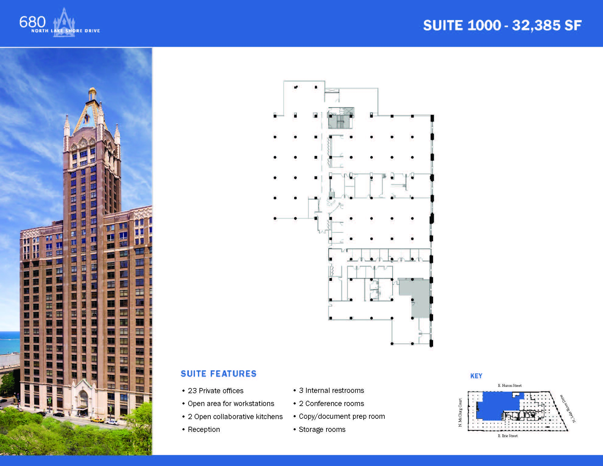 680 N Lake Shore Dr, Chicago, IL à louer Plan d  tage- Image 1 de 1