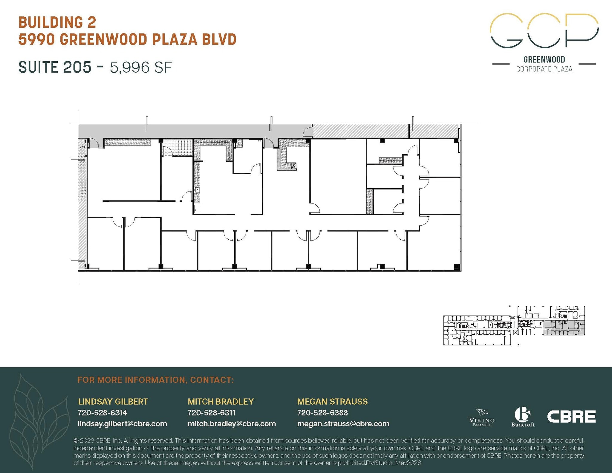 5990 Greenwood Plaza Blvd, Greenwood Village, CO à louer Plan d’étage- Image 1 de 1