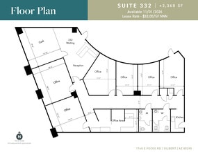 1760 E Pecos Rd, Gilbert, AZ à louer Plan d’étage- Image 1 de 1