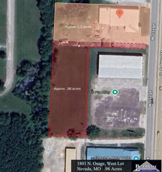 1801 N Osage Blvd SW Lot, Nevada, MO for sale - Primary Photo - Image 1 of 2