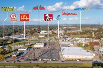 1100 E Main St, New Iberia, LA for lease Aerial- Image 2 of 7