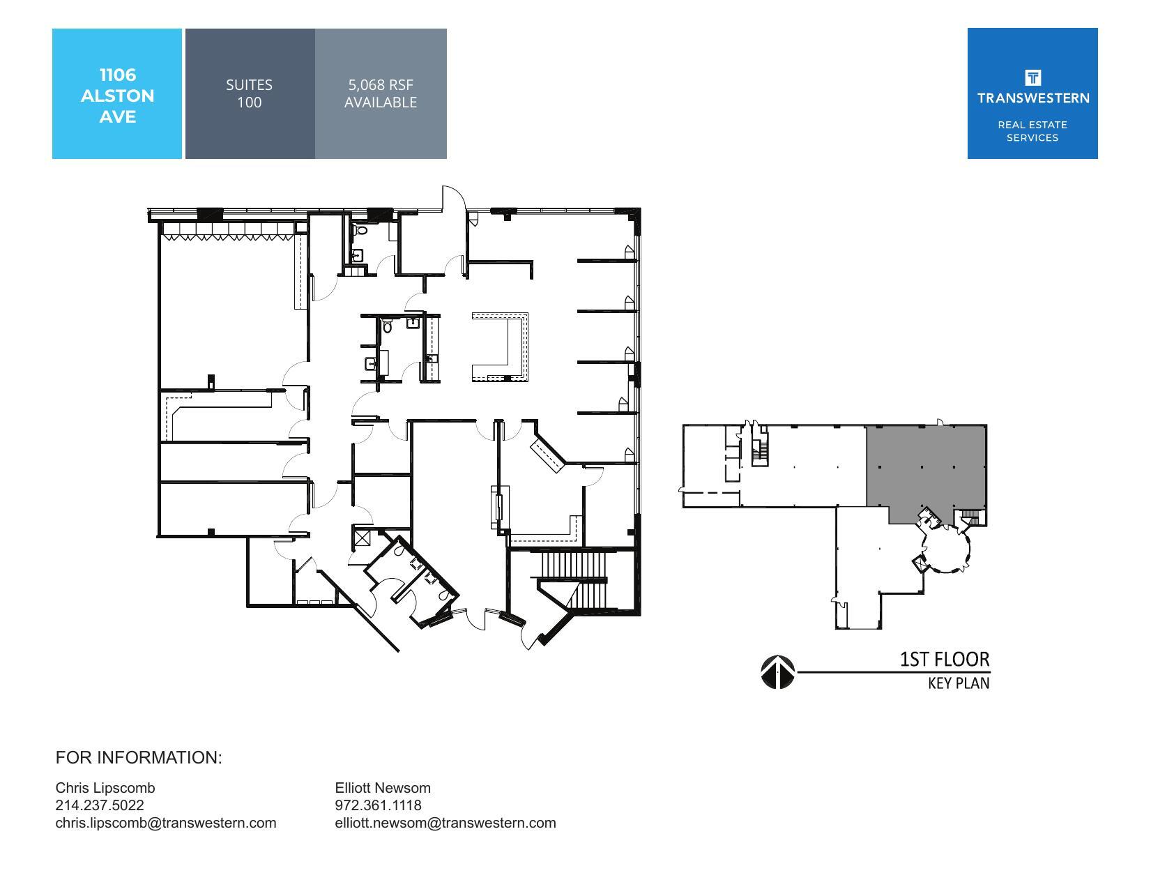 1106 Alston Ave, Fort Worth, TX for lease Floor Plan- Image 1 of 1