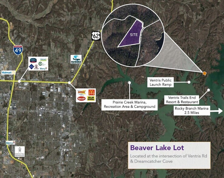 Ventris Rd, Garfield, AR à vendre - Aérien - Image 2 de 5