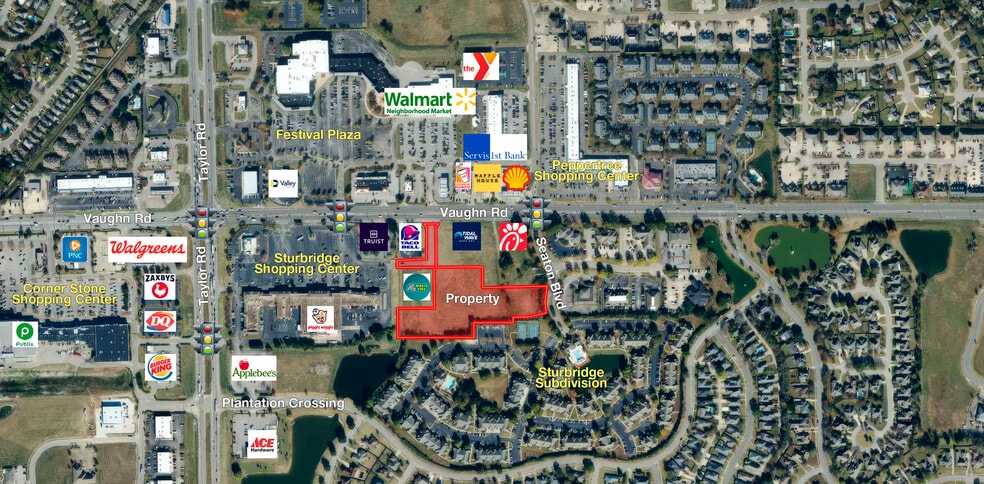 4.86 Acres Vaughn Road, Montgomery, AL à vendre - Aérien - Image 2 de 3