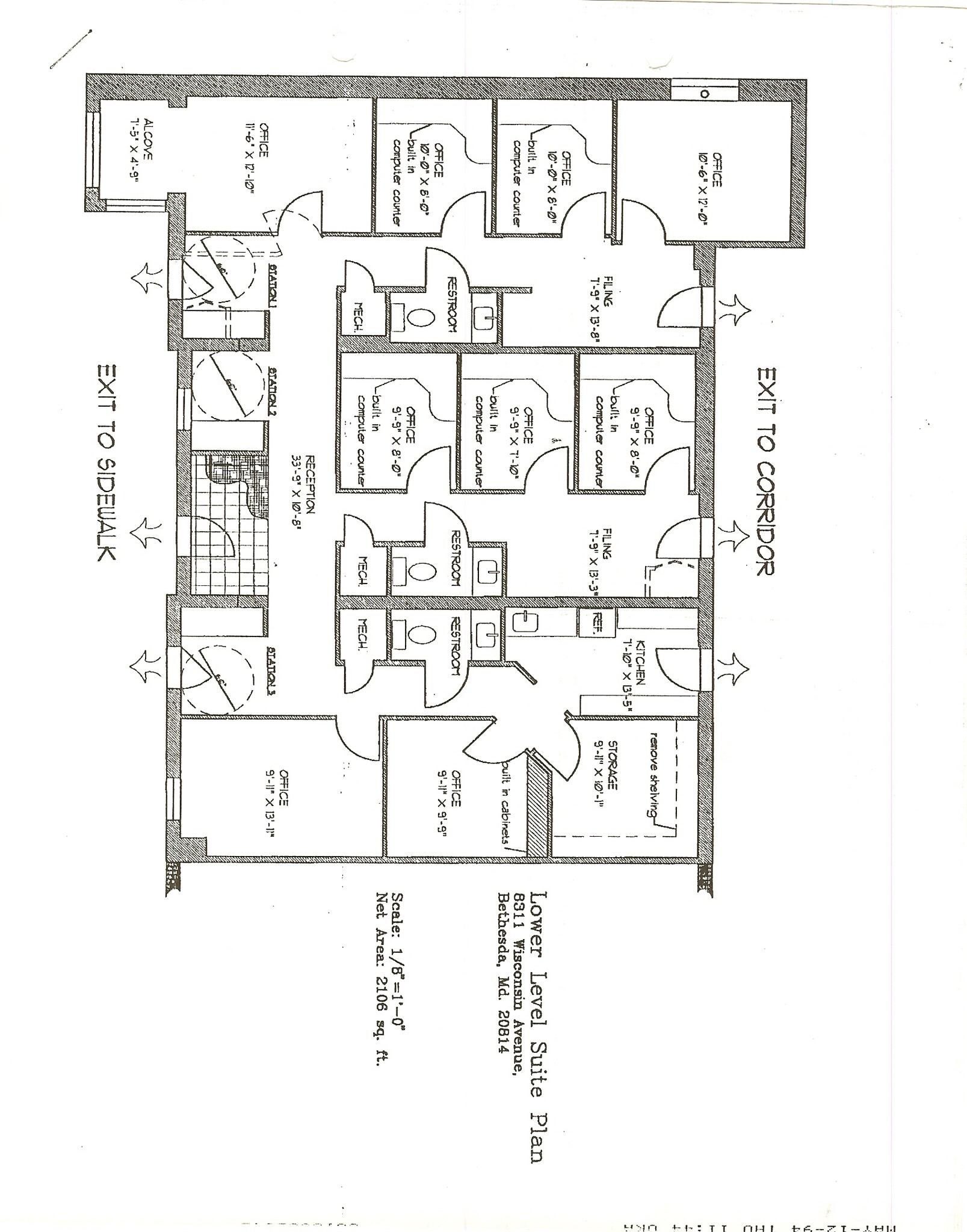 8311 Wisconsin Ave, Bethesda, MD à louer Plan d’étage- Image 1 de 1