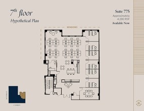 607 14th St NW, Washington, DC à louer Plan d’étage- Image 1 de 1