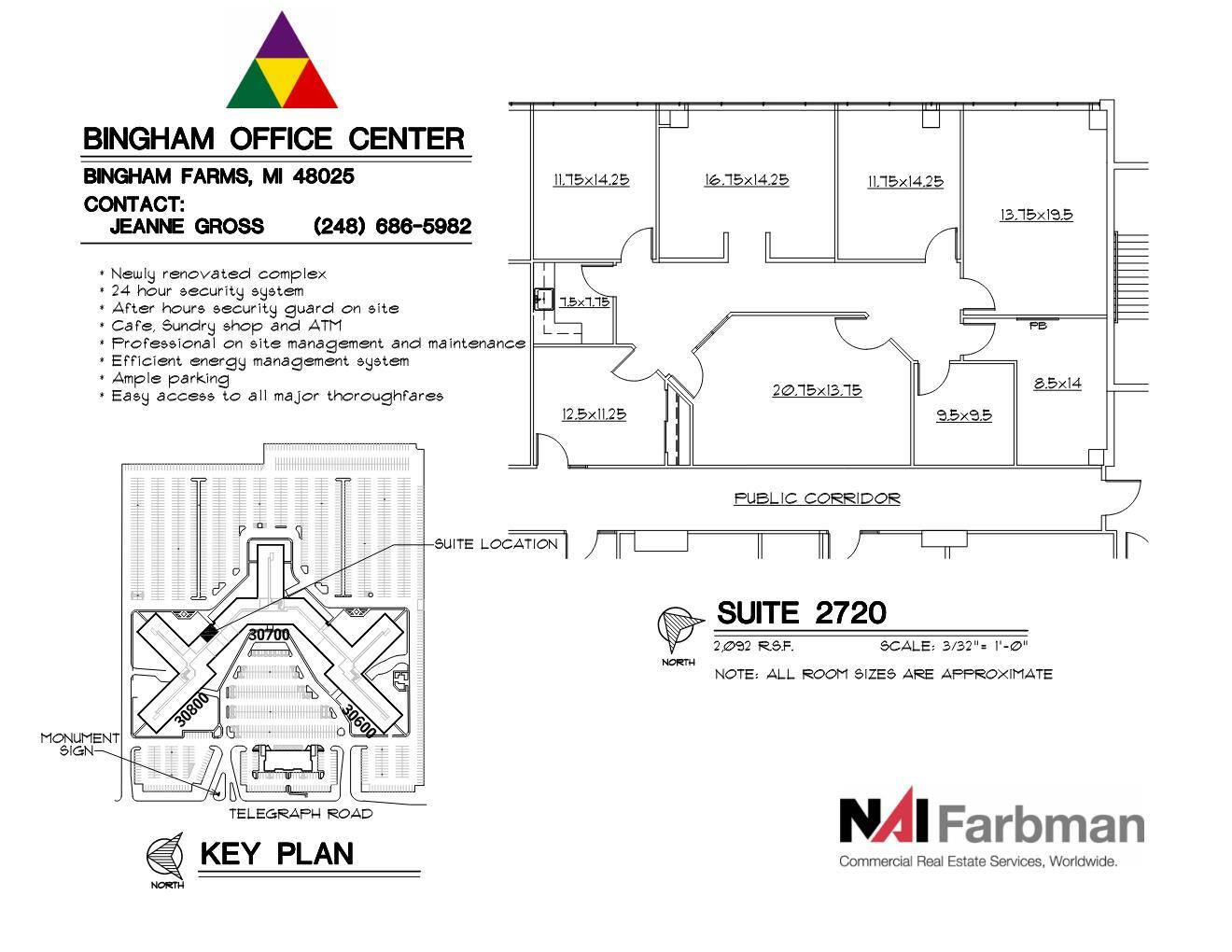 30600-30700 - 30800 Telegraph Rd, Bingham Farms, MI for lease Floor Plan- Image 1 of 1
