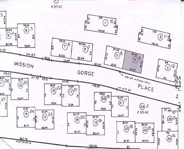 4656 Mission Gorge Pl, San Diego, CA à louer - Plan cadastral - Image 2 de 4