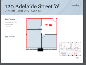 120 Adelaide St W, Toronto, ON à louer Plan d  tage- Image 1 de 1