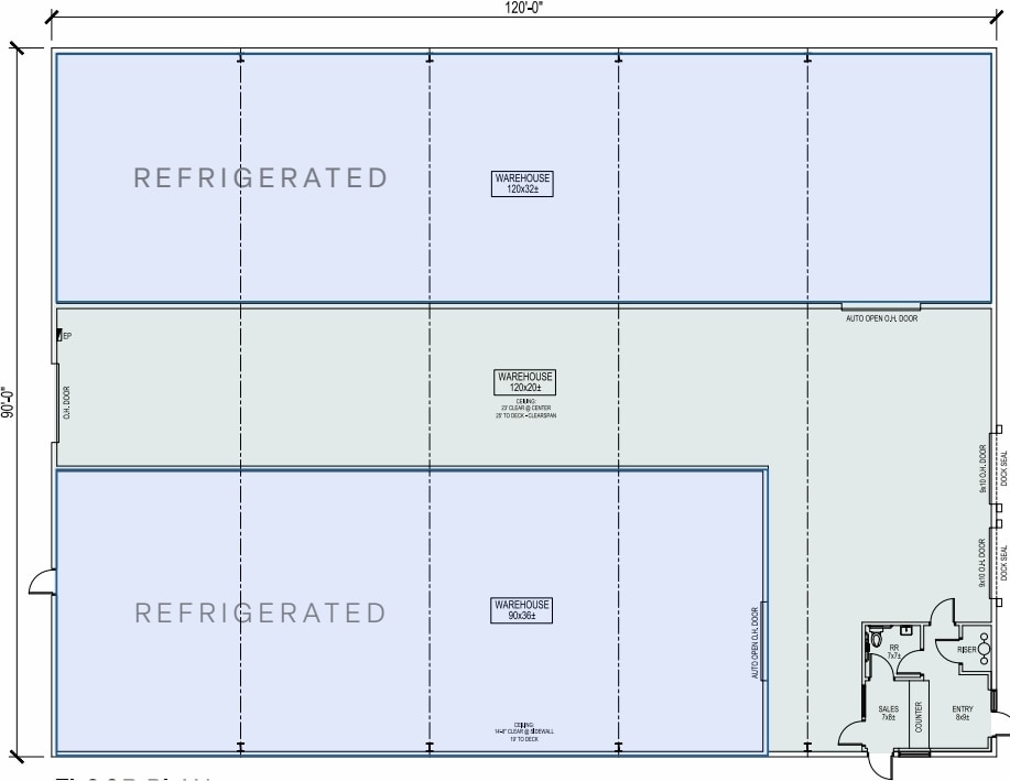 515 Mills Rd, Garland, TX à louer Plan d’étage- Image 1 de 3