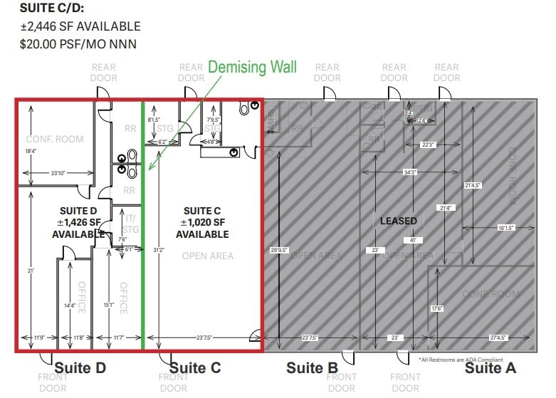 1015 E Florence Blvd, Casa Grande, AZ for lease Floor Plan- Image 1 of 1