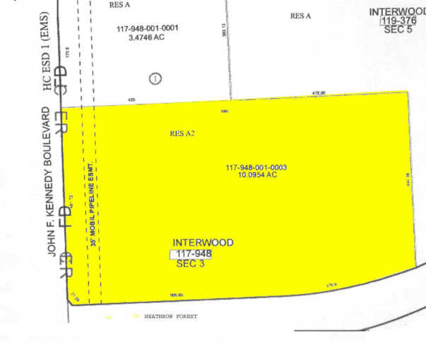 14430-14440 John F Kennedy Blvd, Houston, TX à vendre - Plan cadastral - Image 1 de 1