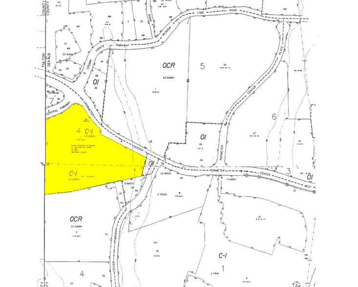 124-136 Perimeter Ctr W, Atlanta, GA à louer - Plan cadastral - Image 2 de 8