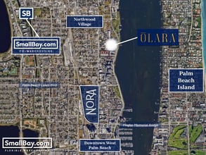 1100 25th St, West Palm Beach, FL - AÉRIEN Vue de la carte