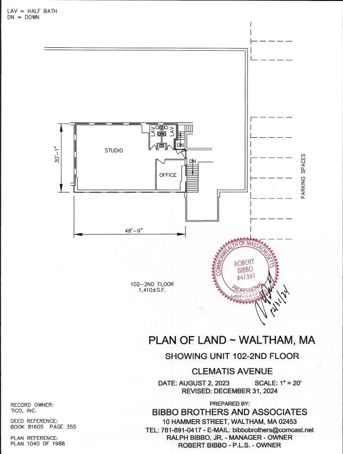 108 Clematis Ave, Waltham, MA à louer Plan d’étage- Image 1 de 1