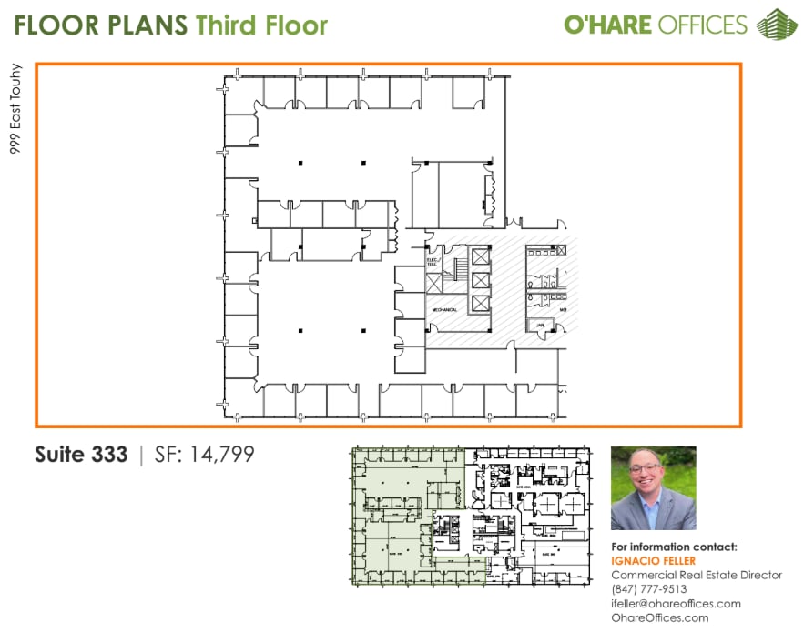 999 E Touhy Ave, Des Plaines, IL à louer Plan d’étage- Image 1 de 1