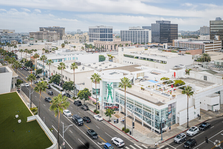 327-331 N Beverly Dr, Beverly Hills, CA for lease - Aerial - Image 2 of 3