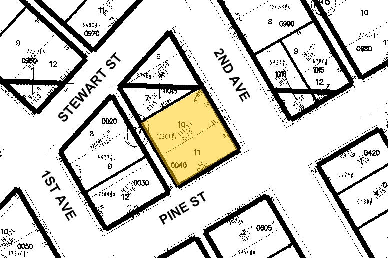 1601-1611 2nd Ave, Seattle, WA à louer - Plan cadastral - Image 2 de 11