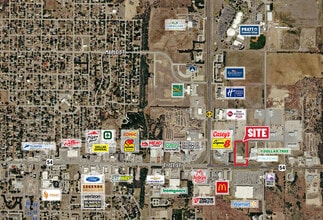 2010-2020 E 1st St, Pratt, KS - Aerial  map view