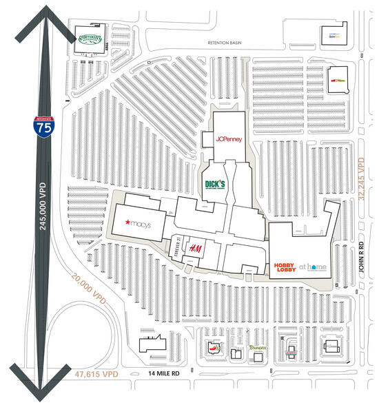 306 W 14 Mile Rd, Troy, MI à louer - Plan de site - Image 2 de 6