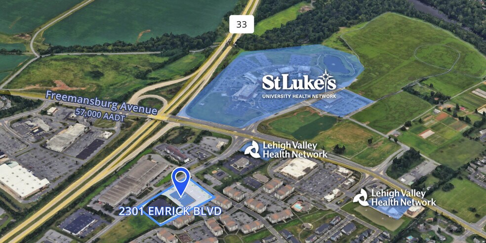 2301 Emrick Blvd, Bethlehem, PA à louer - Aérien - Image 2 de 3