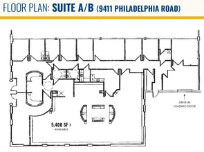 9411 Philadelphia Rd, Rosedale, MD for lease Floor Plan- Image 1 of 1