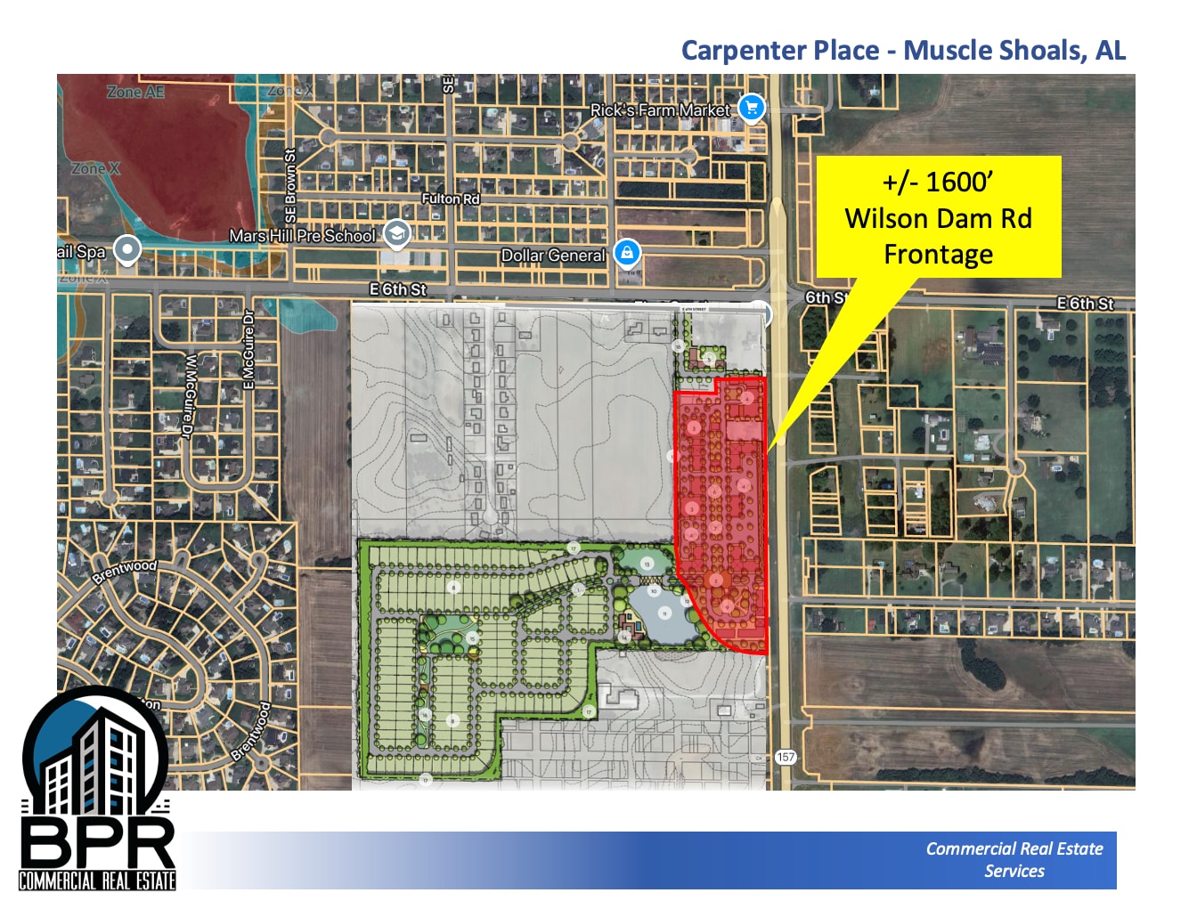 3901 S Wilson Dam Rd, Muscle Shoals, AL for sale Site Plan- Image 1 of 2