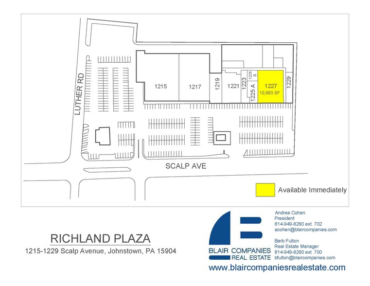 1201-1227 Scalp Ave, Johnstown, PA for lease - Floor Plan - Image 2 of 20