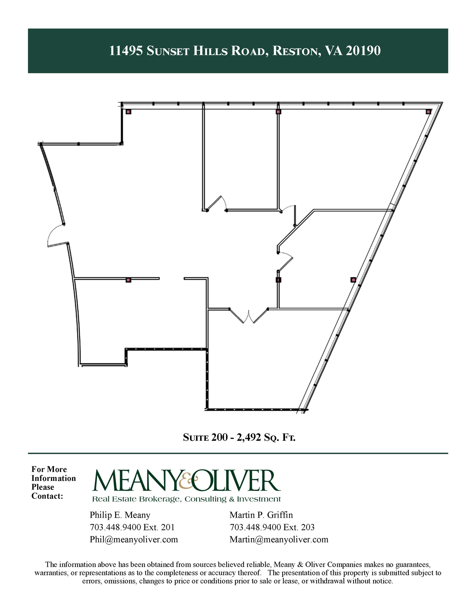 11495 Sunset Hills Rd, Reston, VA à louer Plan d  tage- Image 1 de 1