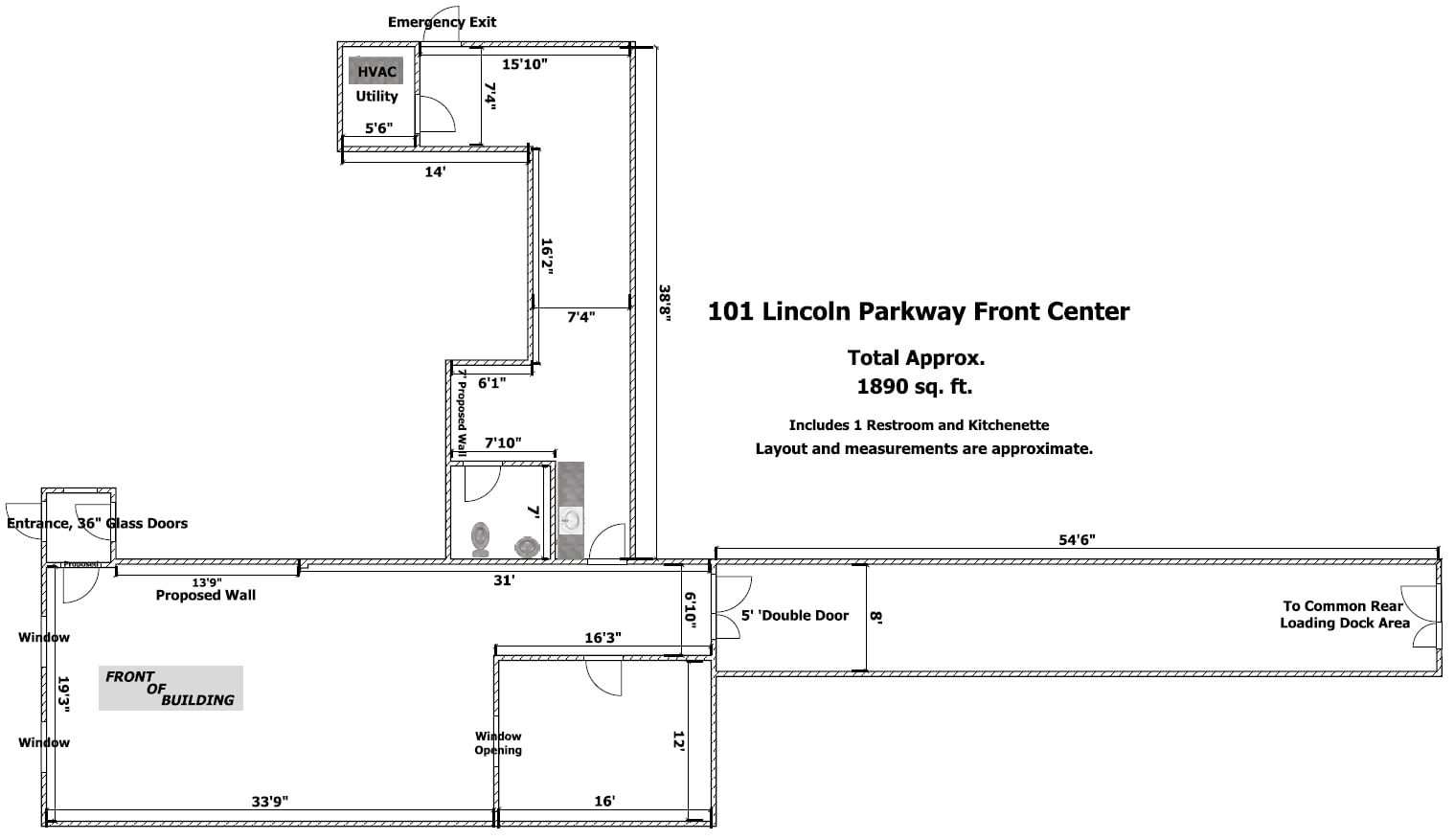 101 Lincoln Pky, East Rochester, NY à louer Plan d’étage- Image 1 de 7