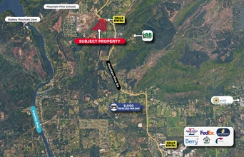 2819 Mountain Pine Rd, Hot Springs, AR - Aerial map view