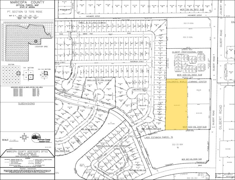 538 S Gilbert Rd, Gilbert, AZ for lease - Plat Map - Image 2 of 4