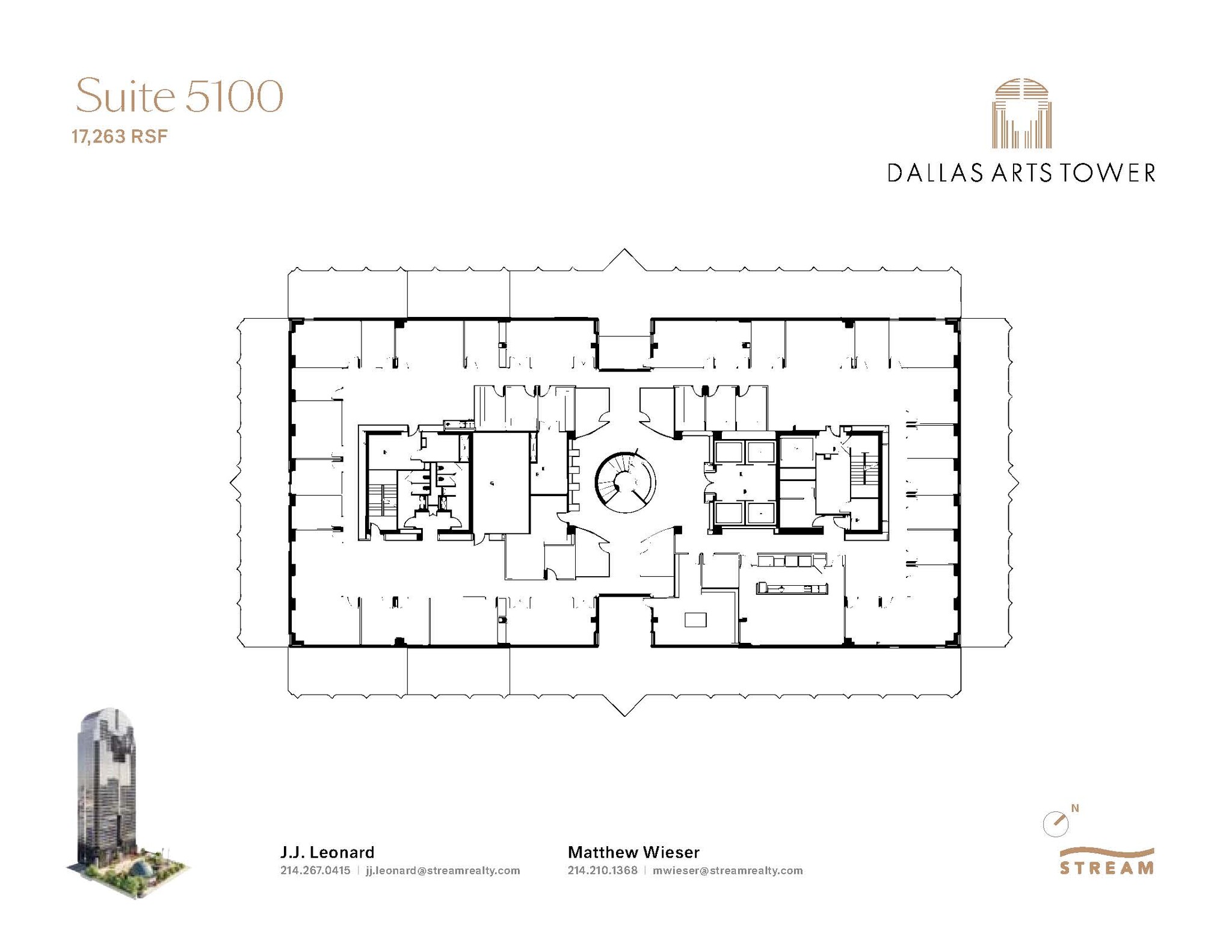 2200 Ross Ave, Dallas, TX à louer Plan d  tage- Image 1 de 1