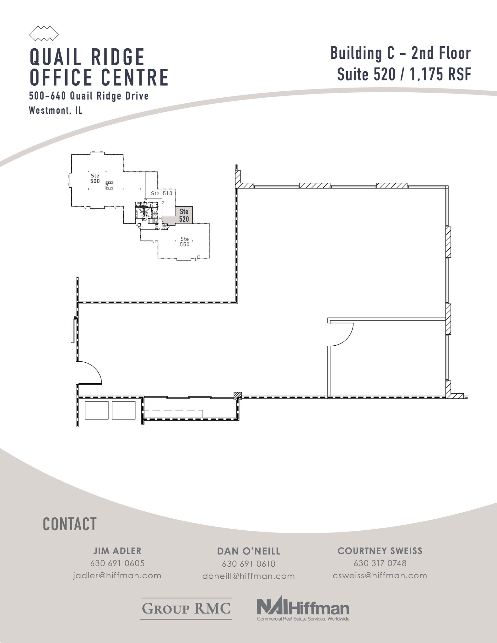 300-490 Quail Ridge Dr, Westmont, IL à louer Plan d’étage- Image 1 de 1