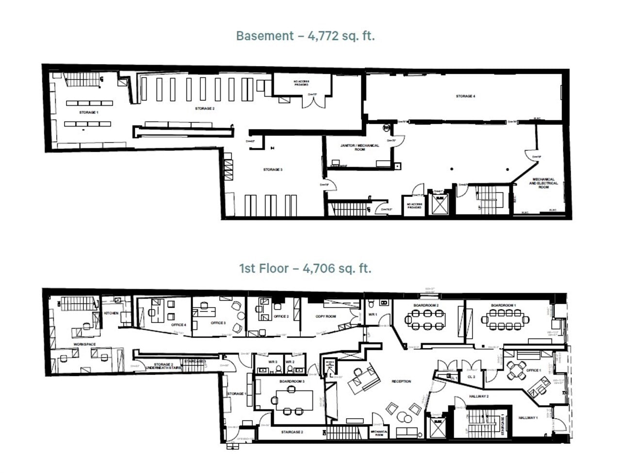 231-235 King St E, Toronto, ON à louer Plan d’étage- Image 1 de 1