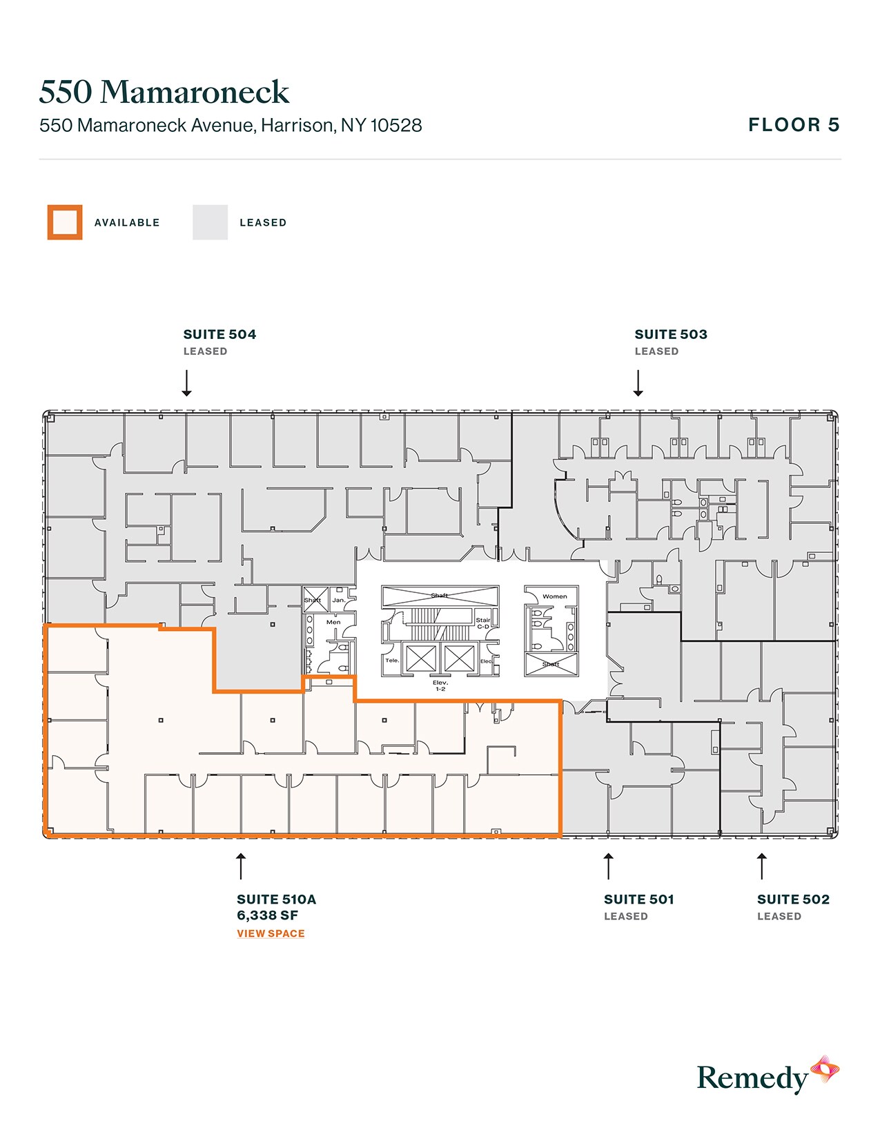 550 Mamaroneck Ave, Harrison, NY à louer Plan d’étage- Image 1 de 1