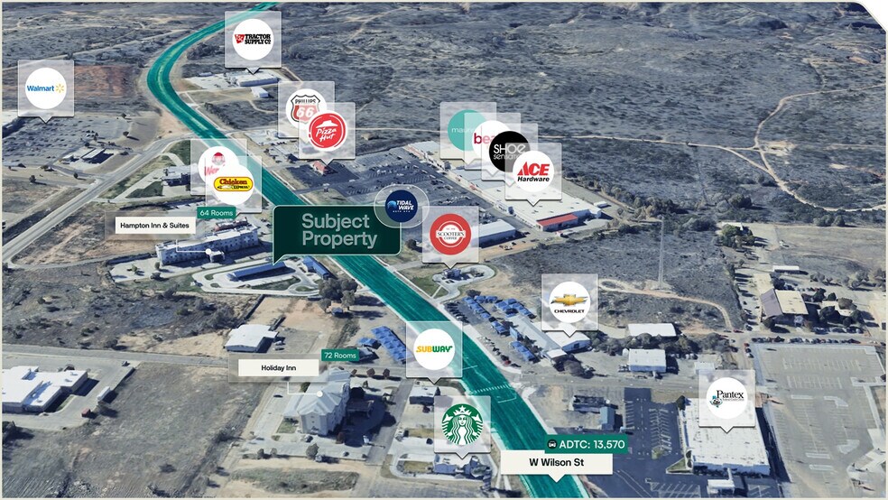 1411 W Wilson St, Borger, TX à vendre - Aérien - Image 3 de 3