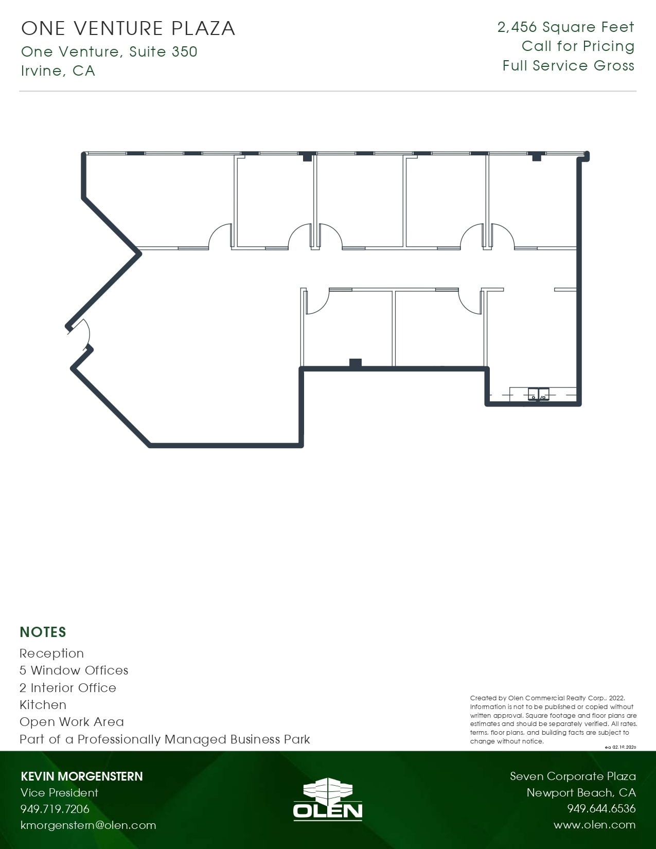 1 Venture, Irvine, CA for lease Floor Plan- Image 1 of 1