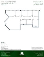 1 Venture, Irvine, CA for lease Floor Plan- Image 1 of 1