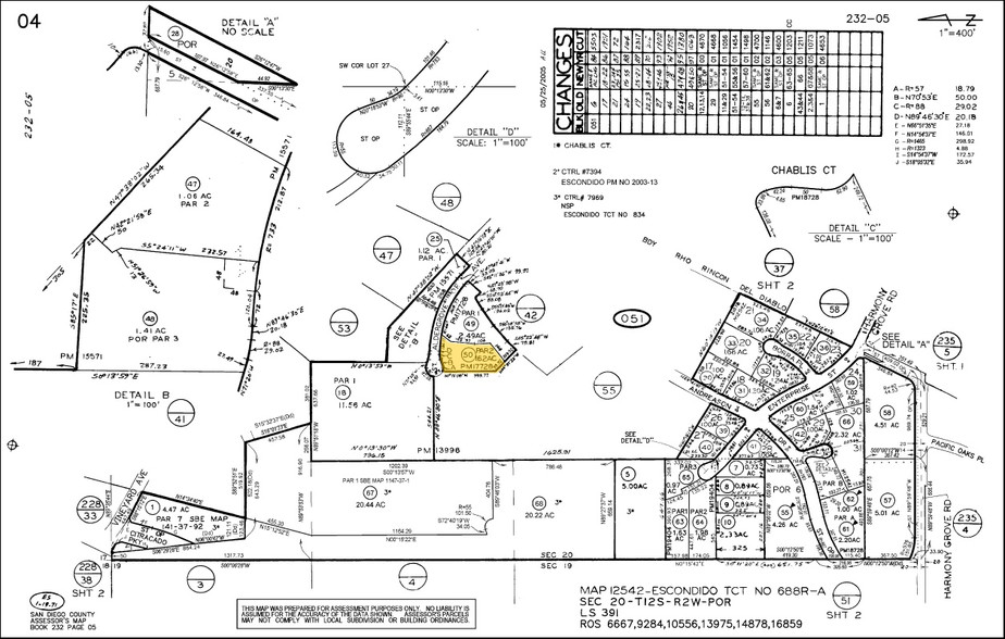 2061 Aldergrove Ave, Escondido, CA for lease - Plat Map - Image 2 of 2