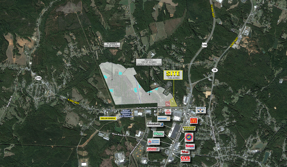 310 Buffalo West Springs Hwy, Union, SC for lease - Aerial - Image 1 of 5