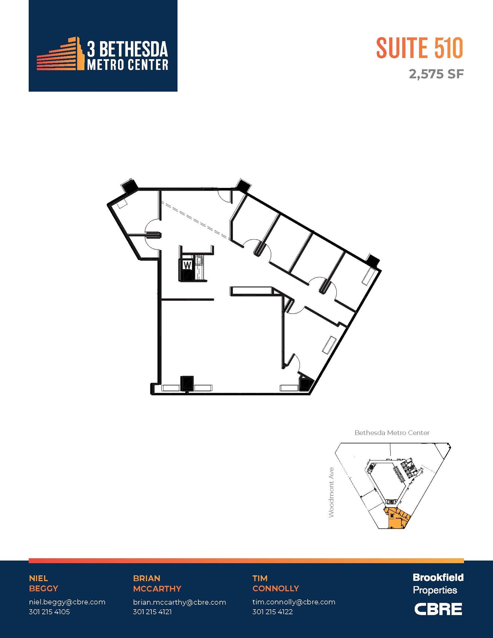 3 Bethesda Metro Center, Bethesda, MD for lease Floor Plan- Image 1 of 1