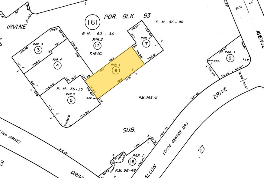 250 Newport Center Dr, Newport Beach, CA à louer - Plan cadastral - Image 2 de 13