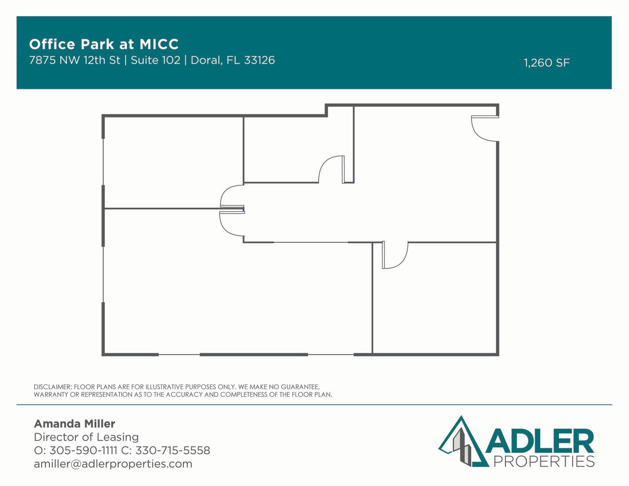 1200 NW 78th Ave, Doral, FL for lease Floor Plan- Image 1 of 1