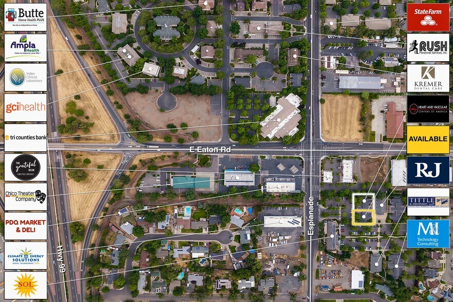 3247 Esplanade, Chico, CA à louer - Aérien - Image 3 de 7