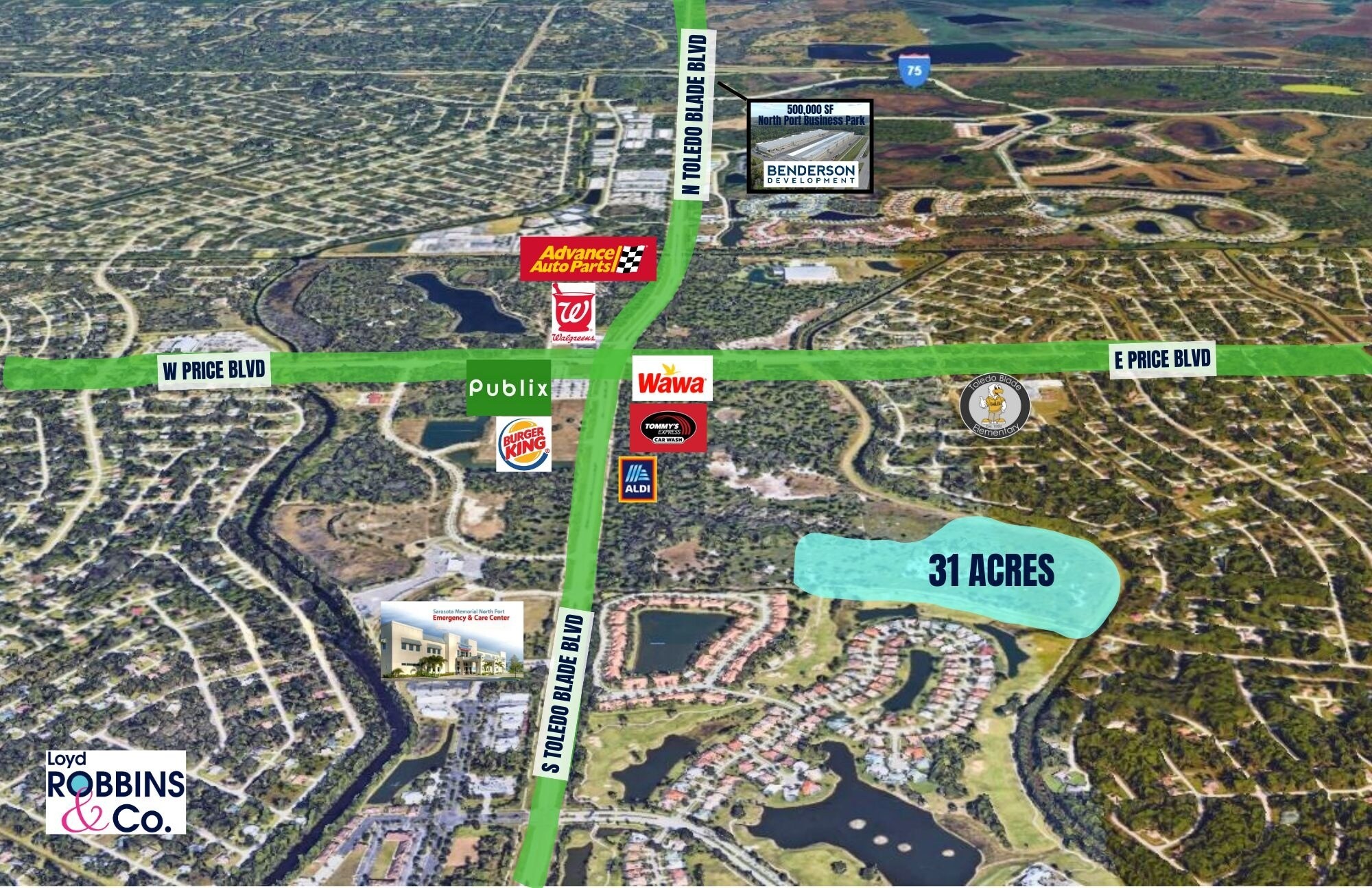 0 S Toledo Blade Blvd, North Port, FL à vendre Aérien- Image 1 de 14