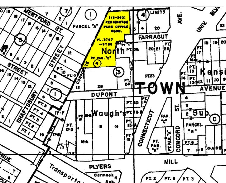 3821-3859 Farragut Ave, Kensington, MD for sale - Plat Map - Image 2 of 22