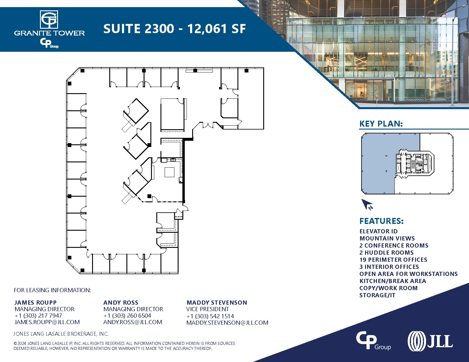 1099 18th St, Denver, CO à louer Plan d’étage- Image 1 de 1