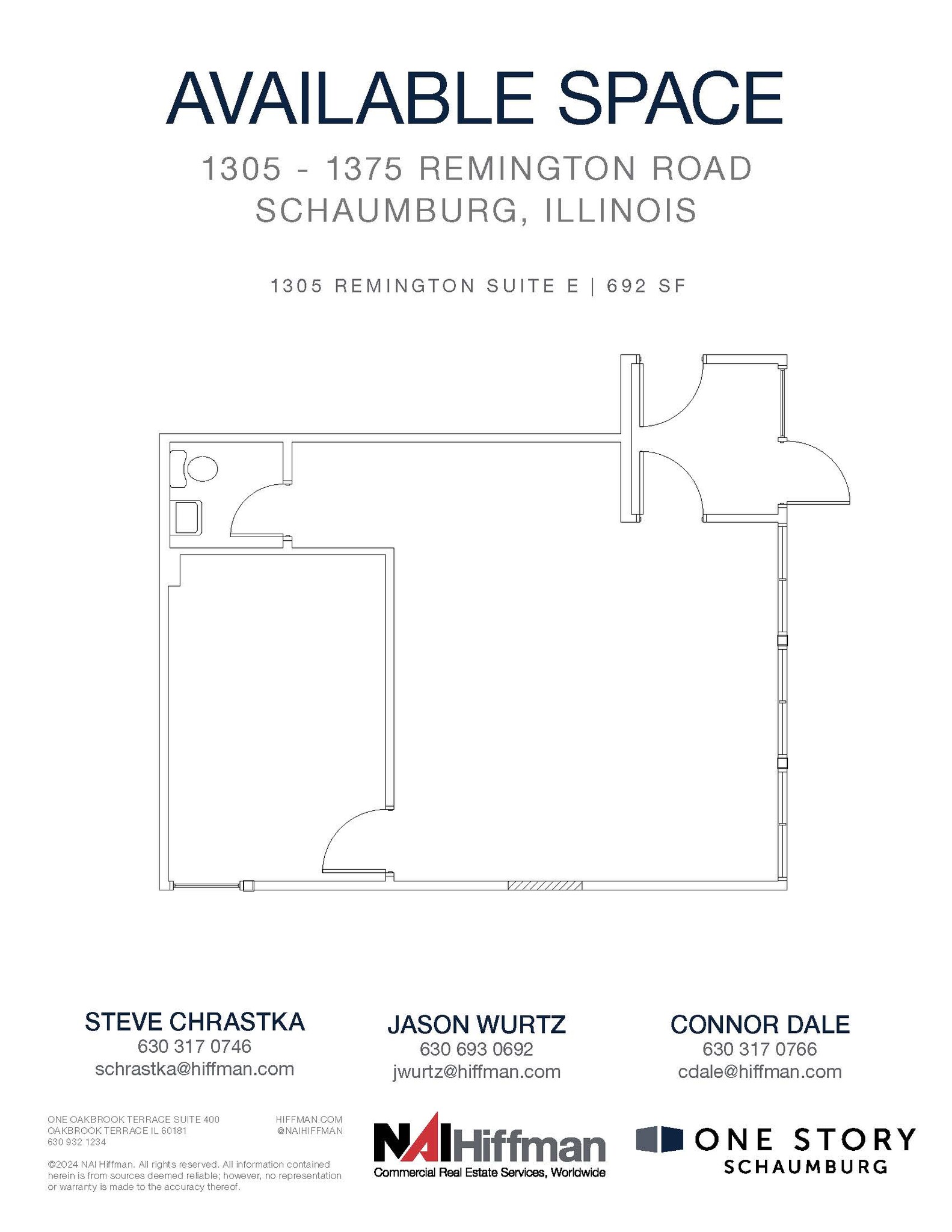 1305 Remington Rd, Schaumburg, IL à louer Plan d  tage- Image 1 de 2