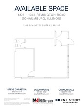 1305 Remington Rd, Schaumburg, IL à louer Plan d  tage- Image 1 de 2